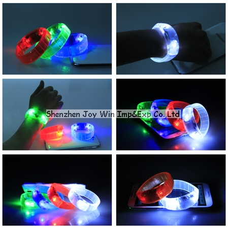 Promotional Voice Control LED Bracelet, Music Activated Bracelet