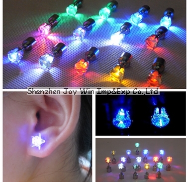 Promotional Led Earrings,Flash Led Earring,Led Stud Earring for Lady-Crown Shape