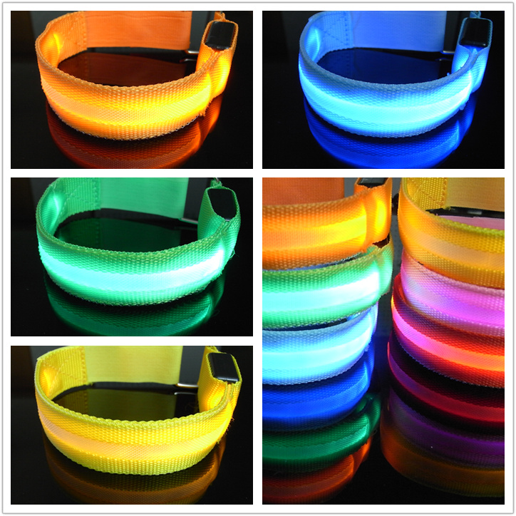 Promotoinal Led Flash Armband,Silk Net Arm Band