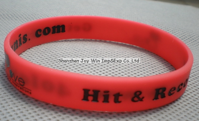 Silicone Bracelet,Debossed Filled Logo