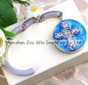 Promotional Cross Design Bag Hook Beaded Bag Hook