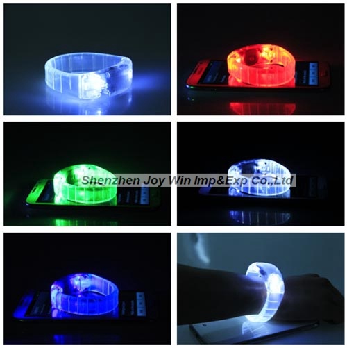 Promotional Voice Control LED Bracelet, Music Activated Bracelet