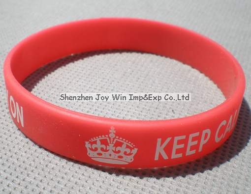 Imprinted Silicone Wristband for Promotion