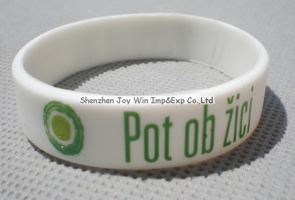 Silicone Imprinted Bracelet for Promotion