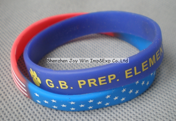 Silicone Bracelet Imprinted Logo for Advertising