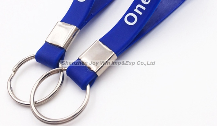 Silkscreen Silicone Key Chain for Advertising