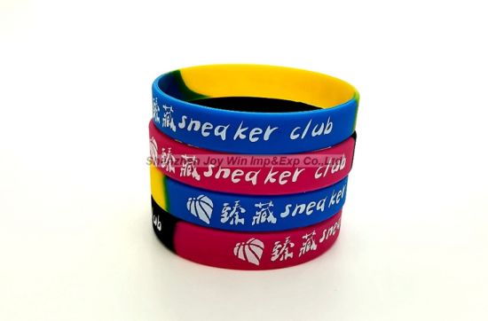 Promotional Segment+Silkscreen Silicone Bracelets