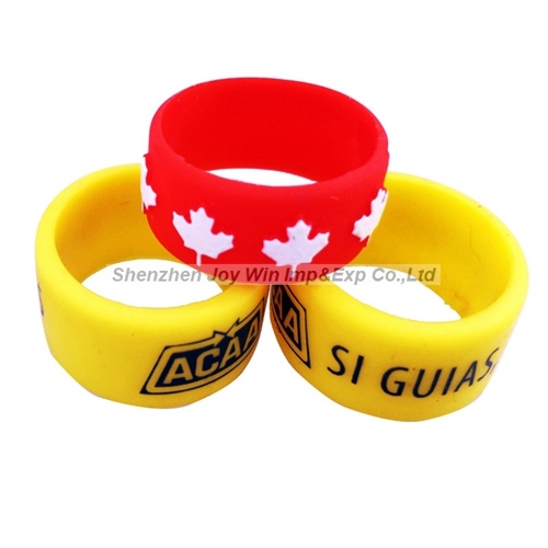 Promotional Figured Glue Logo Silicone Wristband