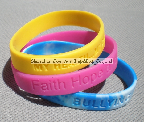 Silicone Wrist Band,Debossed Silicone Wristband