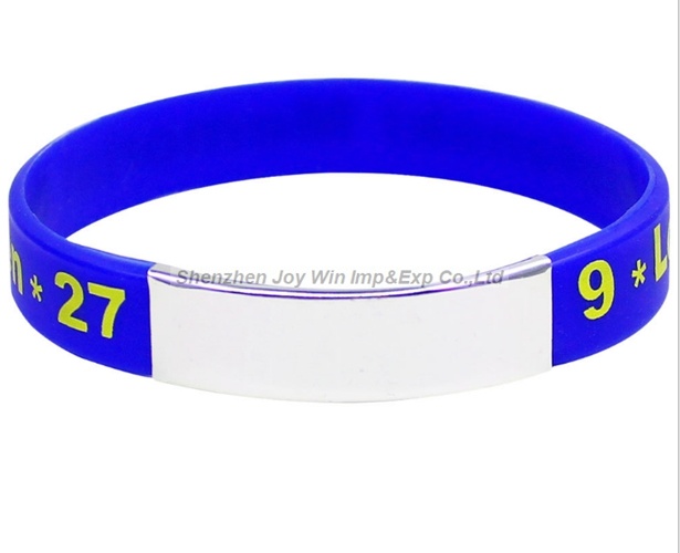Silicone Metal Bracelet for Fashion Jewellery Accessories
