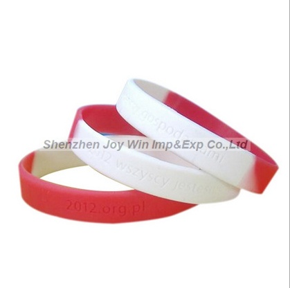 Promotional Segment Silicone Bracelet for Advertising