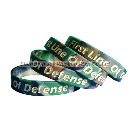 Swirl Debossed Silicone Wristband, Silicone Wrist Band