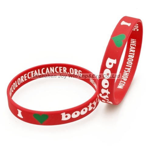 Silicone Imprinted Bracelet for Promotion