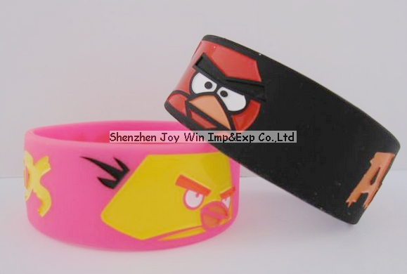 Wide Silicone Wristband for Party