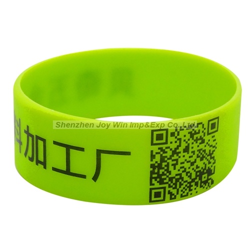 Promotoinal Qr Silicone Wristband, Qr Silicone Bracelet