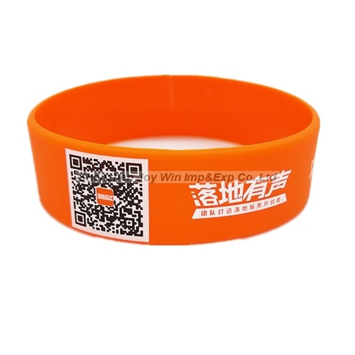 Promotional Silicone Qr Bracelet for Business Advertising