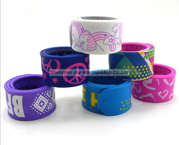 Promotional Silicone Slap Ruler Bracelet for School