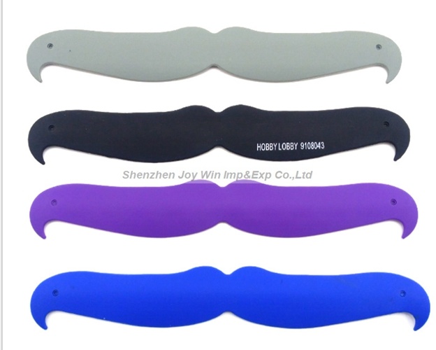 Promotional Silicone Moustache Slap Bracelet for Party