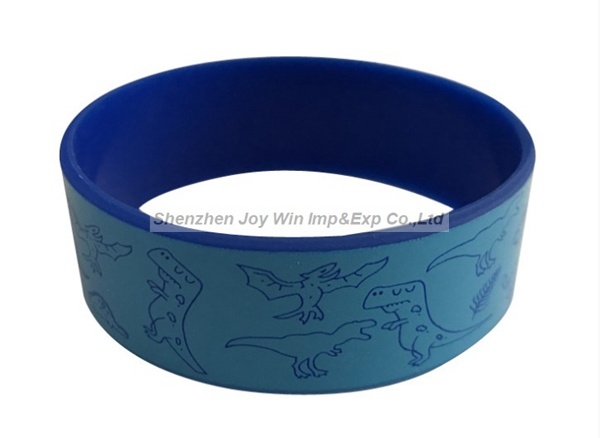 Promotional Debossed Customized Logo Silicone Bracelet