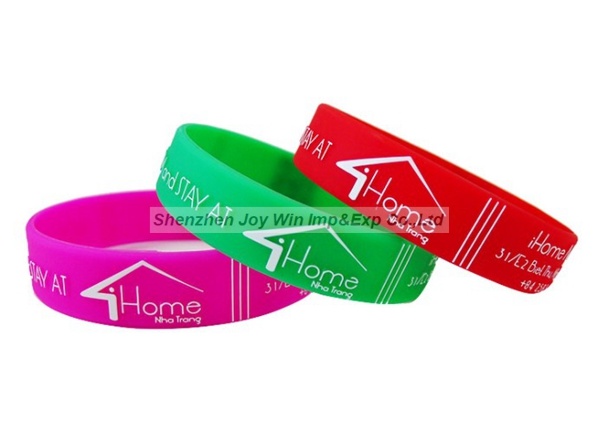 Promotional Embossed Imprinted Silicone Bracelets for Children