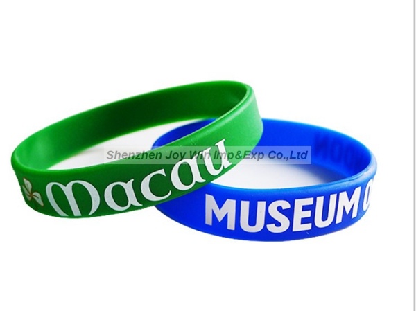 Reusable Cheap Free Custom Silkscreen Silicone Wristbands