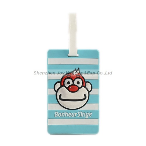 Promotional Standard Size Soft Cheap Custom PVC Luggage Tag