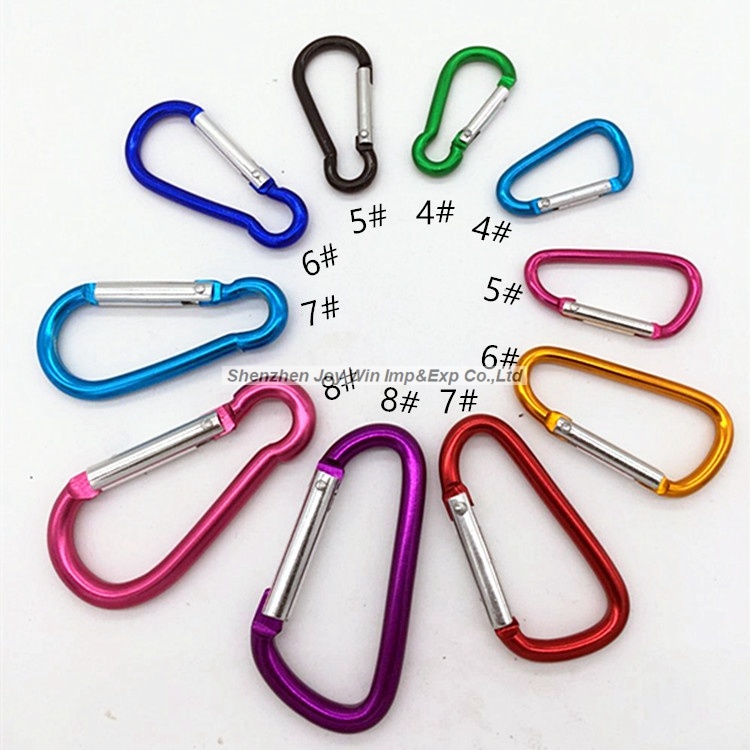 Outdoor Camping Aluminum Keychain Locking Carabiner Hook