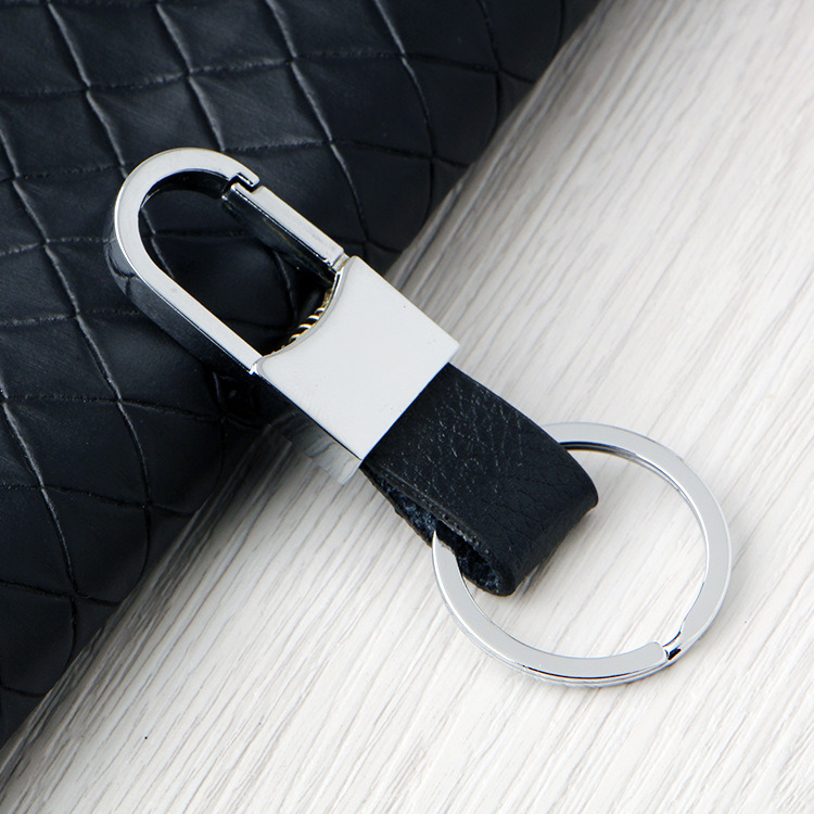 Promotional Metal Leather Car Key Chain for Men