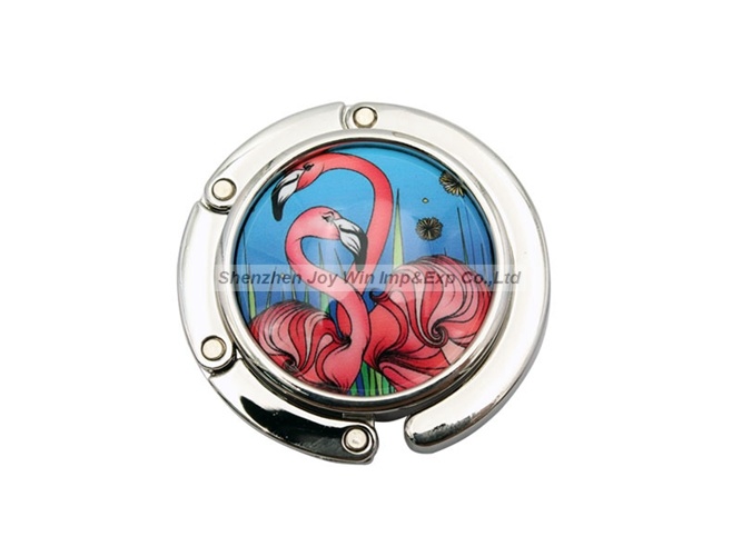 Fashion Metal Flamingo Design Bag Holder Cute Bag Hanger