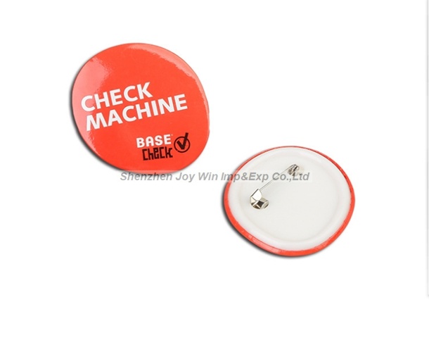 Promotional Oval Shape Tin Lapel Pin