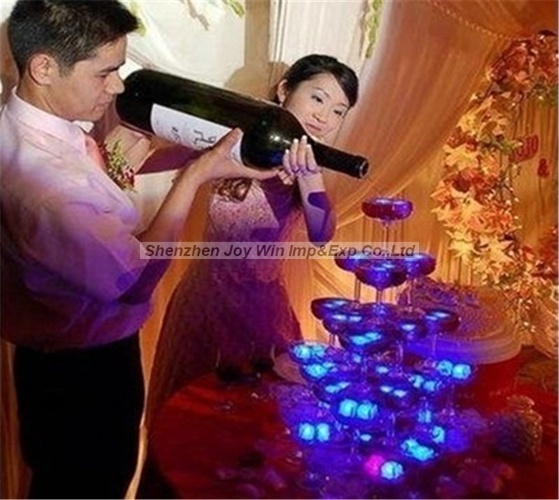 Promotional Colorful Changing LED Ice Cube for Wedding Decorations