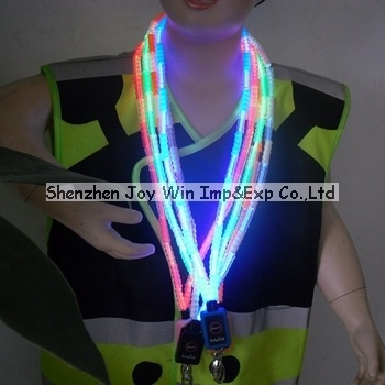 Promotional Fabric Flat Fiber LED Lanyard