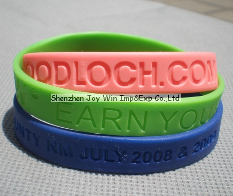 Silicone Wrist Band,Debossed Wristband for Promotion