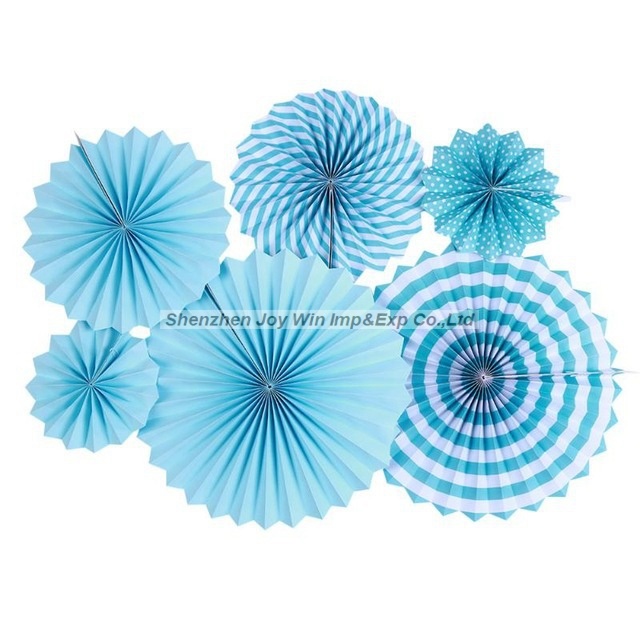 paper Fan Decoration for Home Decoration Set of 6PCS